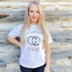 Breakfast of Champs Graphic Tee (White/Leopard)